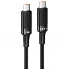 Дата кабель Hoco U153 Extreme Type-C to Type-C 100W (1.2m)  Black - 00000085025_1