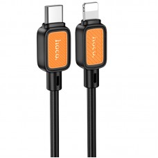 Дата кабель Hoco X108 Benefit 27W Type-C to Lightning (1m)  Black - 00000073874_1