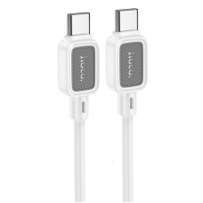 Дата кабель Hoco X108 Benefit 60W Type-C to Type-C (1m)  White - 00000073865_1