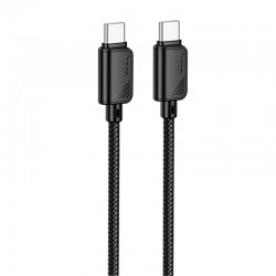 Дата кабель Hoco X113 Beneficio Type-C to Type-C 60W (1m)  Black - 00000077101_1