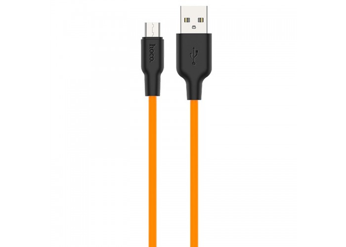 Дата кабель Hoco X21 Plus Silicone MicroUSB Cable (1m)