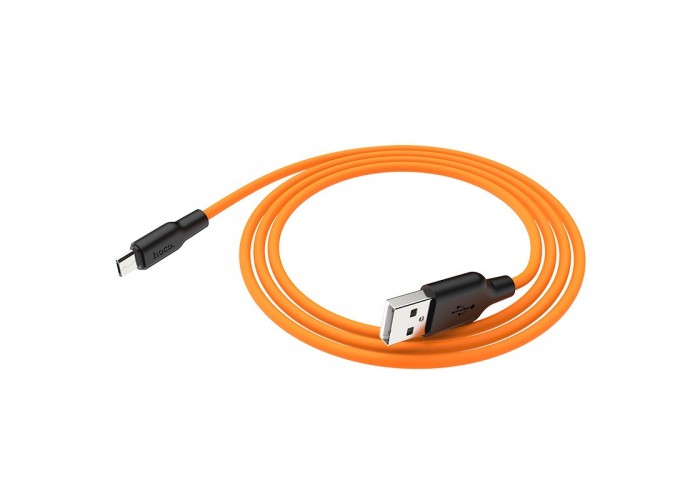 Дата кабель Hoco X21 Plus Silicone MicroUSB Cable (1m)