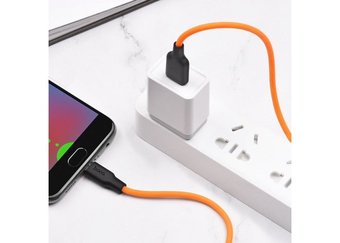 Дата кабель Hoco X21 Plus Silicone MicroUSB Cable (1m)