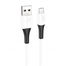 Дата кабель Hoco X82 Silicone USB to MicroUSB (1m)  White - 00000076412_1