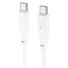 Дата кабель Hoco X93 Force Type-C to Type-C 100W (2m)  White - 00000086397_1