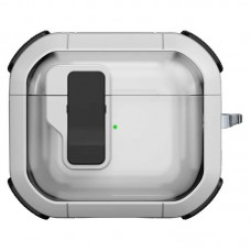 Футляр протиударний Locking Button для навушників Airpods 4  White - 00000079158_7