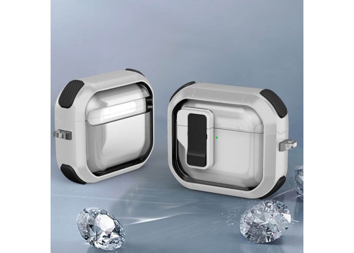 Футляр протиударний Locking Button для навушників Airpods 4