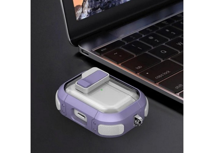 Футляр протиударний Locking Button для навушників Airpods Pro 3