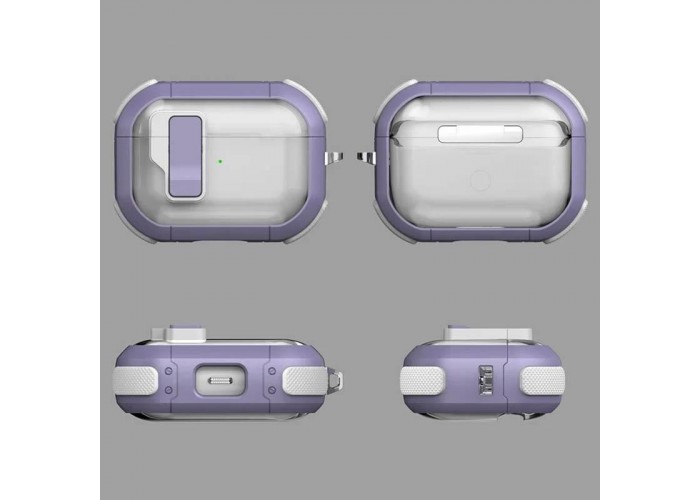 Футляр протиударний Locking Button для навушників Airpods Pro 3
