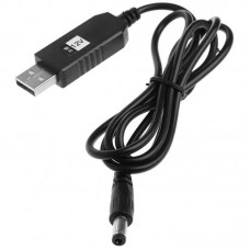 Кабель живлення для роутера/модема USB-DC 12V GEN 2 (з перетворювачем)  Чорний - 00000060198_1
