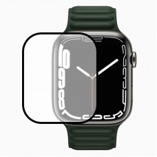 Полімерна плівка 3D (full glue) (тех.пак) для Apple Watch Series 7/8/9 45mm  Чорний - 00000050415_1