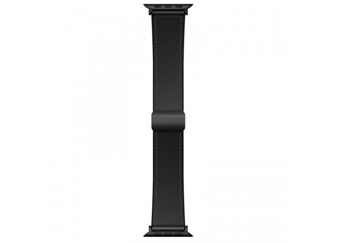 Ремінець Hoco WA34 Basic magnetic buckle silicone leather strap для Apple watch 44/45/46/49mm