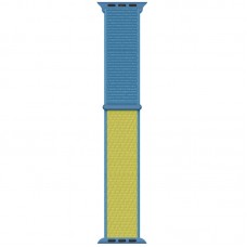 Ремінець Nylon для Apple Watch 38/40/41/42mm(ser.10)  Blue / Yellow - 00000039057_28