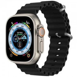 Ремінець Ocean Band для Apple Watch 38/40/41/42mm(ser.10)  Чорний / Black - 00000080398_12