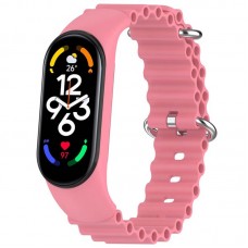 Ремінець Ocean Band для Xiaomi Mi Band 3/4/5/6/7  Рожевий / Pink - 00000064769_7