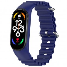 Ремінець Ocean Band для Xiaomi Mi Band 3/4/5/6/7  Синій / Blue - 00000064769_8
