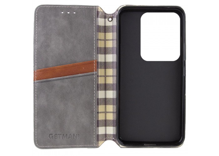 Шкіряний чохол-книжка GETMAN Cubic (PU) для Motorola Edge 50 Fusion