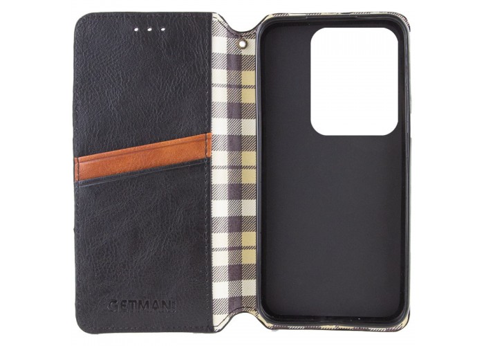Шкіряний чохол-книжка GETMAN Cubic (PU) для Motorola Edge 50 Fusion