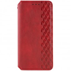 Шкіряний чохол-книжка GETMAN Cubic (PU) для Samsung Galaxy S25 FE  Червоний - 00000082630_3