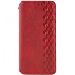 Шкіряний чохол-книжка GETMAN Cubic (PU) для Samsung Galaxy S25 FE  Червоний - 00000082630_3