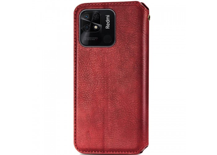 Шкіряний чохол-книжка GETMAN Cubic (PU) для Xiaomi Redmi 10C