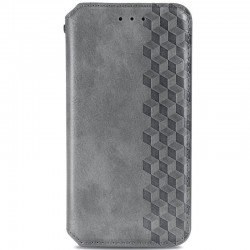 Шкіряний чохол-книжка GETMAN Cubic (PU) для Xiaomi Redmi 12C  Сірий - 00000063409_4