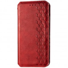 Шкіряний чохол-книжка GETMAN Cubic (PU) для Xiaomi Redmi 9C  Червоний - 00000038008_3