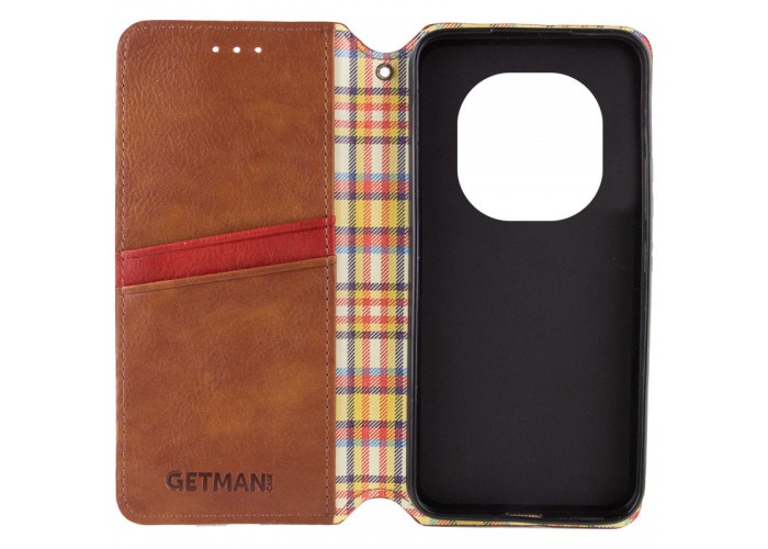 Шкіряний чохол-книжка GETMAN Cubic (PU) для Xiaomi Redmi Note 14 Pro 5G / 14 Pro+