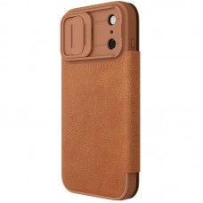 Шкіряний чохол-книжка Nillkin Qin Pro Camshield для Apple iPhone 17 Pro Max (6.9")  Brown - 00000081515_2