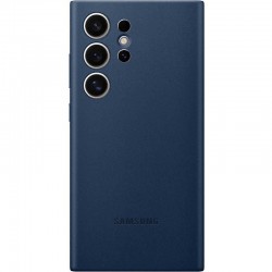 Шкіряний чохол Leather Case (AAA) для Samsung Galaxy S24 Ultra  Navy Blue - 00000073293_3