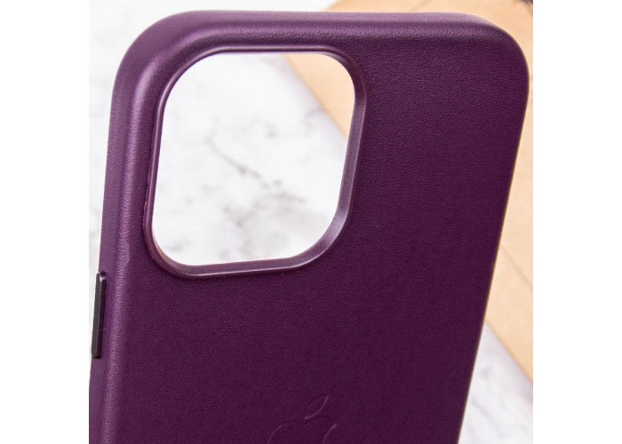 Шкіряний чохол Leather Case (AA Plus) with Magnetic Fit для Apple iPhone 13 Pro (6.1