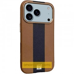 Шкіряний чохол Rally with MagSafe для Apple iPhone 17 (6.3")  Brown / Black - 00000081023_1