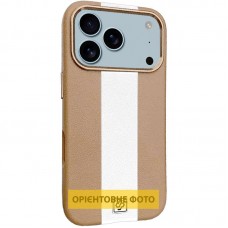 Шкіряний чохол Rally with MagSafe для Apple iPhone 17 (6.3")  Beige / White - 00000081023_2