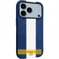 Шкіряний чохол Rally with MagSafe для Apple iPhone 17 Air (6.5")  Blue / White - 00000081024_4