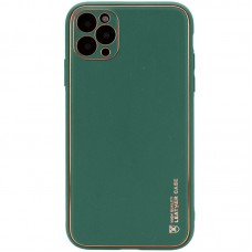 Шкіряний чохол Xshield для Apple iPhone 12 Pro (6.1")  Зелений / Army green - 00000044187_2