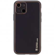 Шкіряний чохол Xshield для Apple iPhone 14 Plus (6.7")  Чорний / Black - 00000057269_14