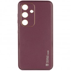Шкіряний чохол Xshield для Samsung Galaxy S24  Бордовий / Plum Red - 00000069350_2