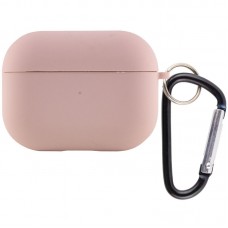 Силіконовий футляр з мікрофіброю для навушників Airpods Pro  Рожевий / Pink Sand - 00000039443_11