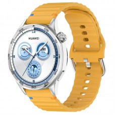 Силіконовий ремінець Wavy для Smart Watch 22mm  Dark Yellow - 00000077066_4