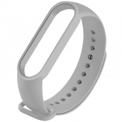 Силіконовий ремінець для Xiaomi Mi Band 3/4  Сірий / Gray - 00000025252_35