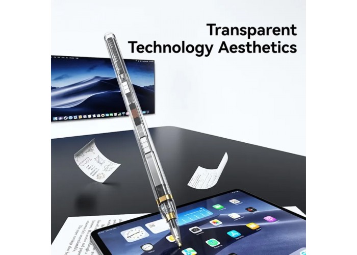 Стілус Usams US-ZB264 Transparent Magnetic Charding Tilt-sensitive Active Touch for iPad
