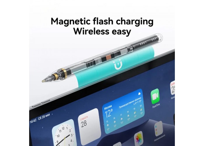 Стілус Usams US-ZB264 Transparent Magnetic Charding Tilt-sensitive Active Touch for iPad