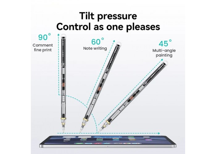 Стілус Usams US-ZB264 Transparent Magnetic Charding Tilt-sensitive Active Touch for iPad