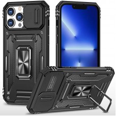 Ударостійкий чохол Camshield Army Ring для Apple iPhone 12 Pro Max (6.7")  Чорний / Black - 00000068271_6