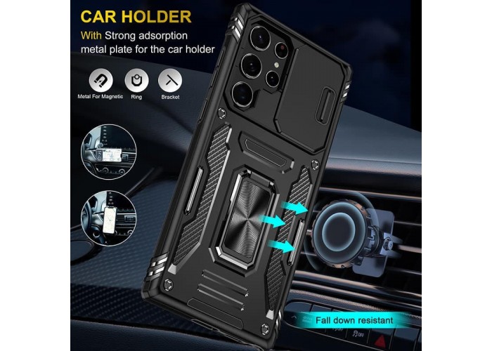 Ударостійкий чохол Camshield Army Ring для Samsung Galaxy S24 Ultra