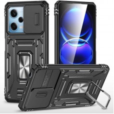 Ударостійкий чохол Camshield Army Ring для Xiaomi Redmi 12 / Poco M6 Pro 5G  Чорний / Black - 00000068272_6