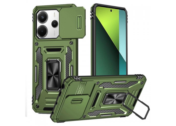 Ударостійкий чохол Camshield Army Ring для Xiaomi Redmi Note 14 4G (Int. version) / 14 5G