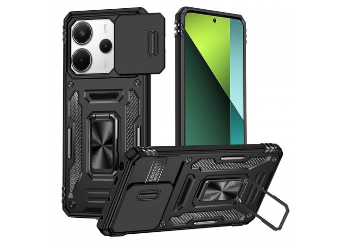 Ударостійкий чохол Camshield Army Ring для Xiaomi Redmi Note 14 4G (Int. version) / 14 5G