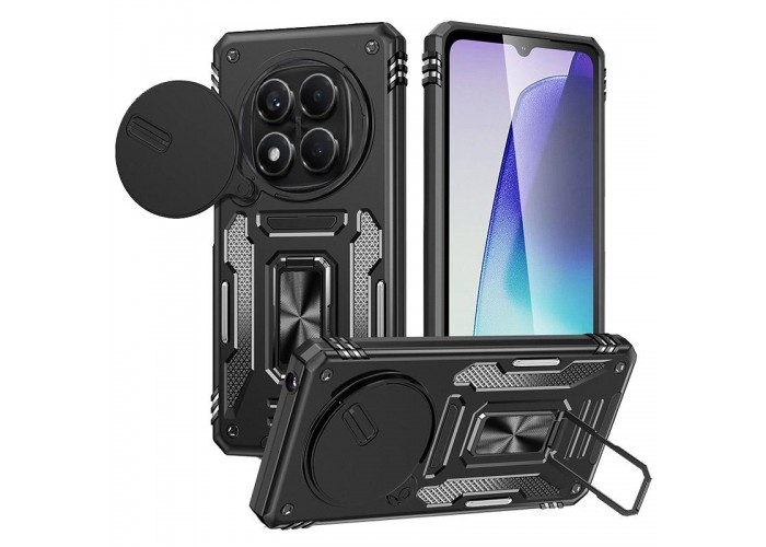 Ударостійкий чохол Camshield Army Ring для Xiaomi Redmi Note 14 Pro 4G/5G / Poco X7