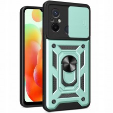 Ударостійкий чохол Camshield Serge Ring для Xiaomi Redmi 12C  Зелений - 00000063997_2